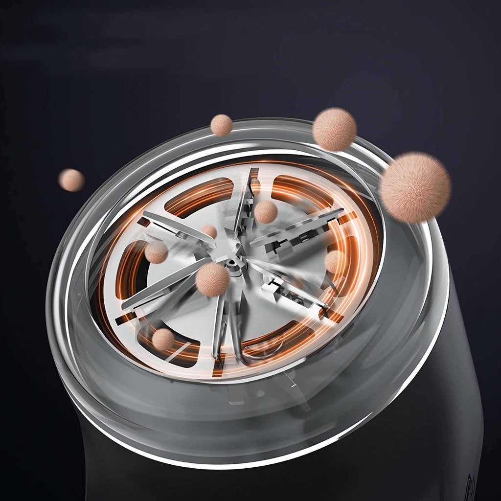 Uttonic fabric reviver close-up showing powerful 6-blade system removing fabric pills efficiently.